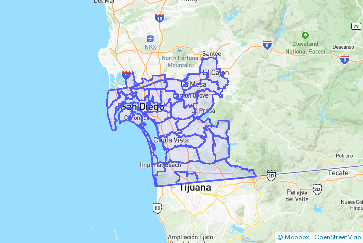 Service Area Map
