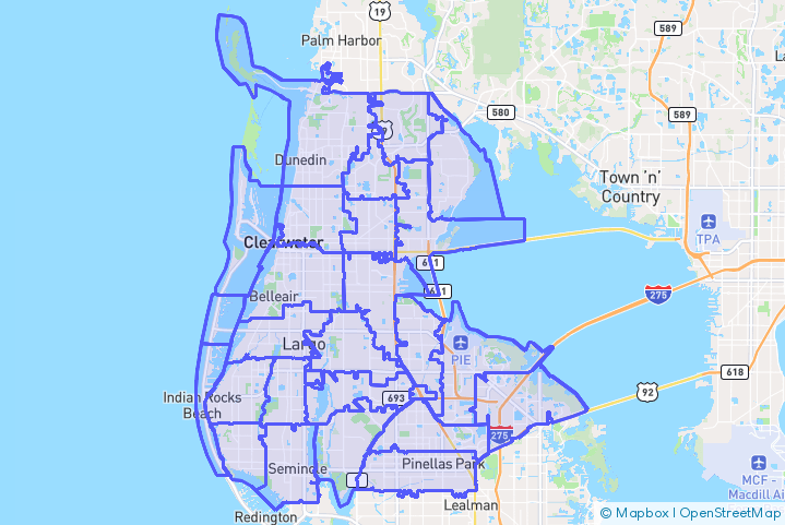 Service Area Map