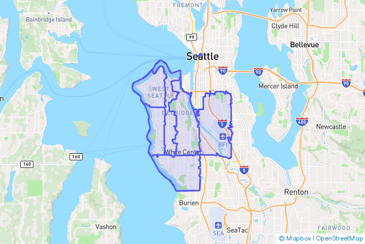 Service Area Map