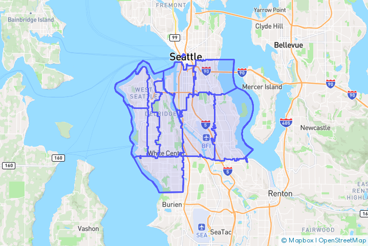 Service Area Map
