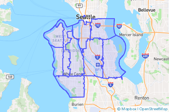 Service Area Map