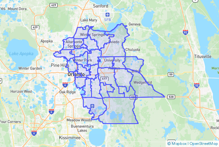 Service Area Map