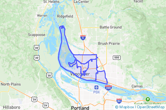 Service Area Map