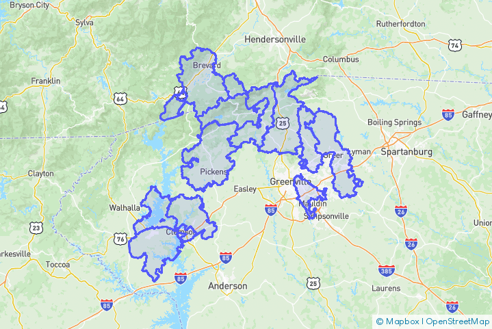 Service Area Map