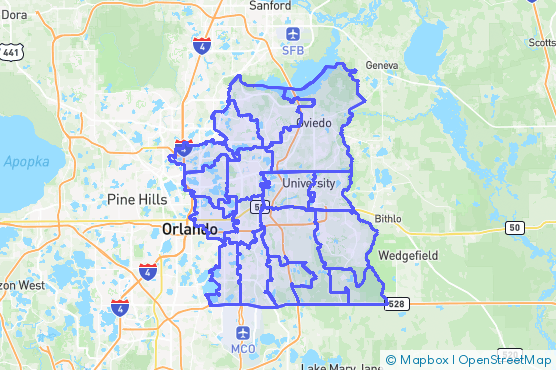Service Area Map
