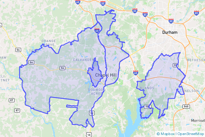 Service Area Map