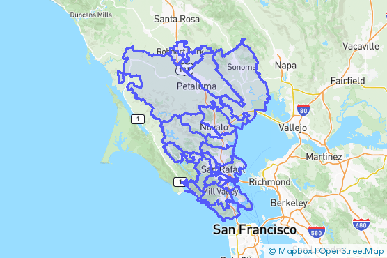 Service Area Map