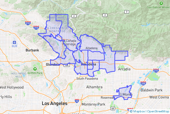 Service Area Map