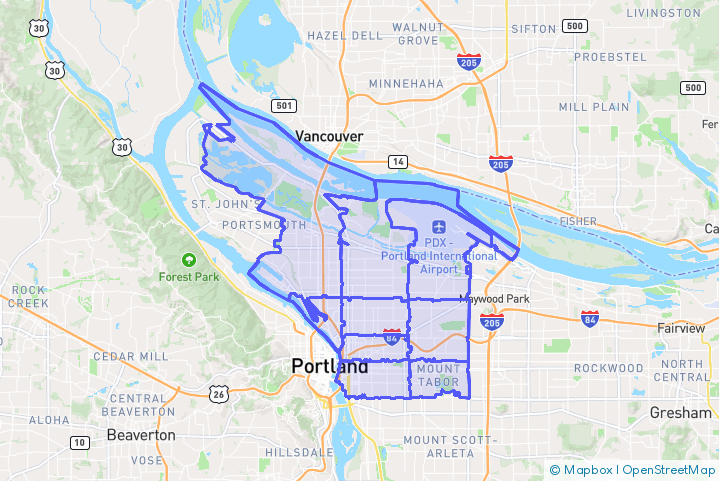 Service Area Map