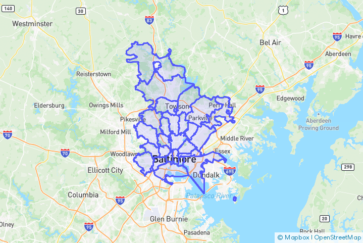 Service Area Map