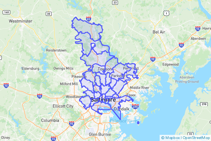 Service Area Map