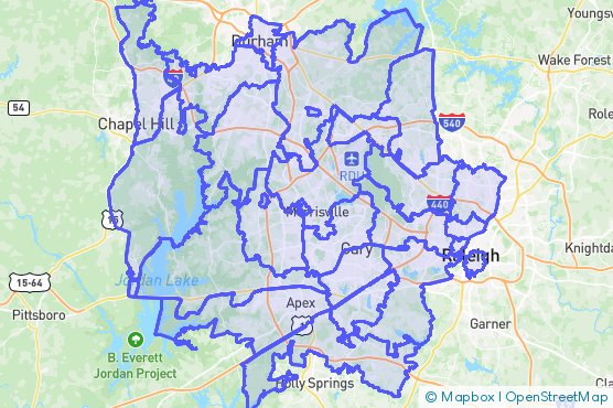 Service Area Map