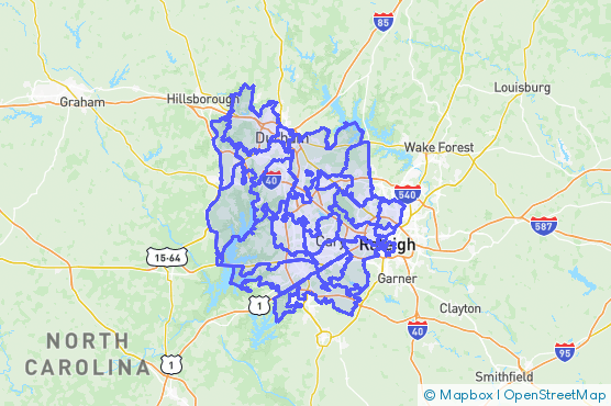 Service Area Map