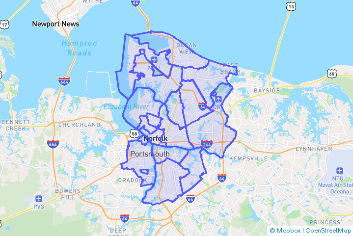 Service Area Map