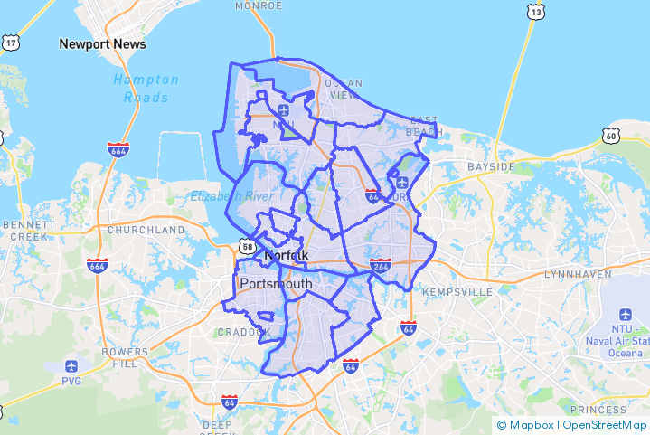 Service Area Map