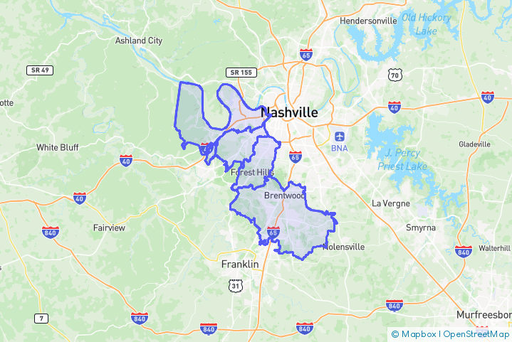 Service Area Map