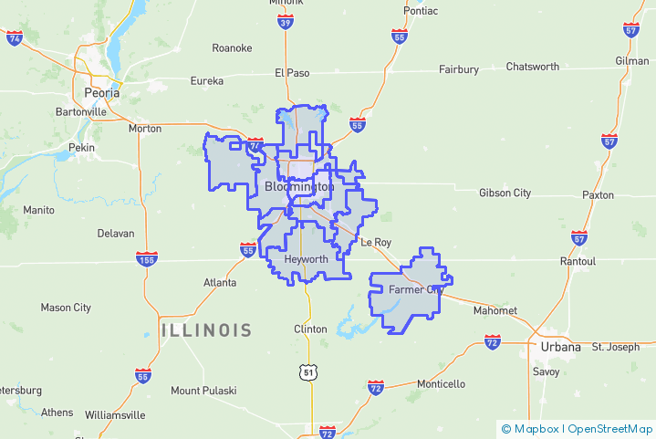 Service Area Map