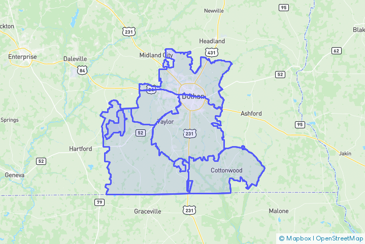 Service Area Map