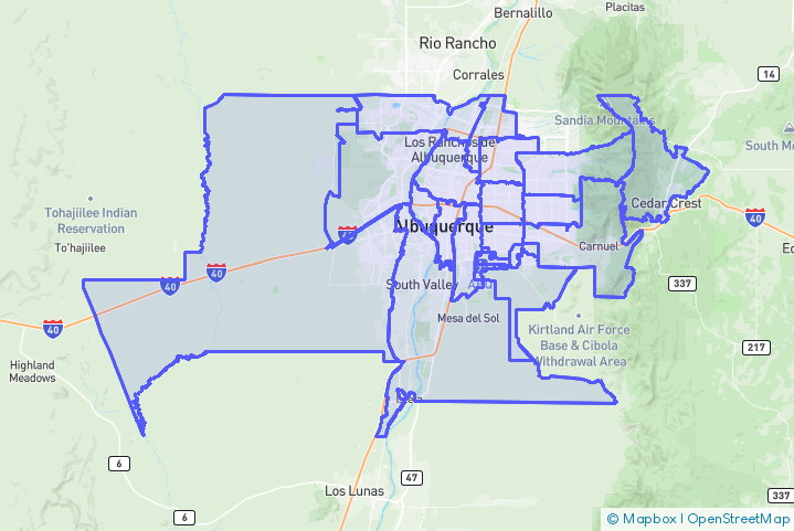 Service Area Map