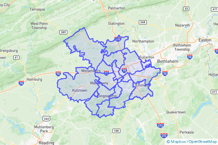 Service Area Map