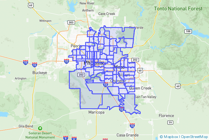 Service Area Map