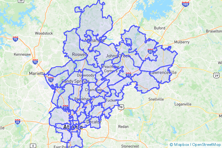 Service Area Map