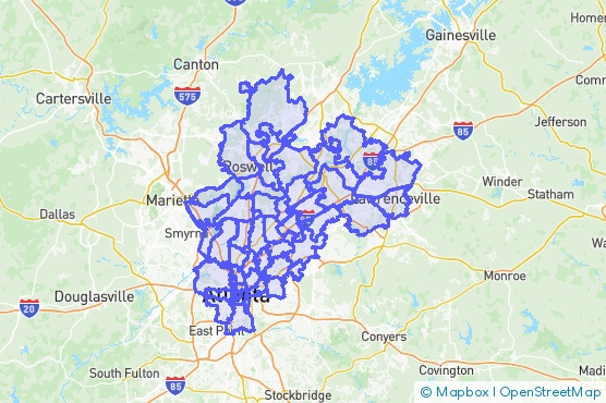 Service Area Map