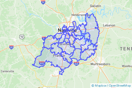 Service Area Map