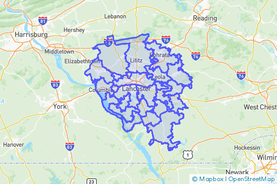 Service Area Map
