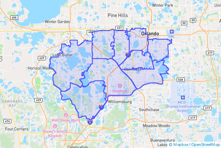 Service Area Map