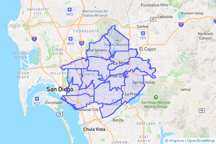 Service Area Map
