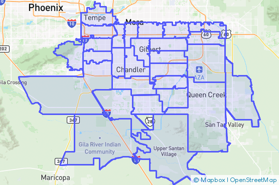 Service Area Map