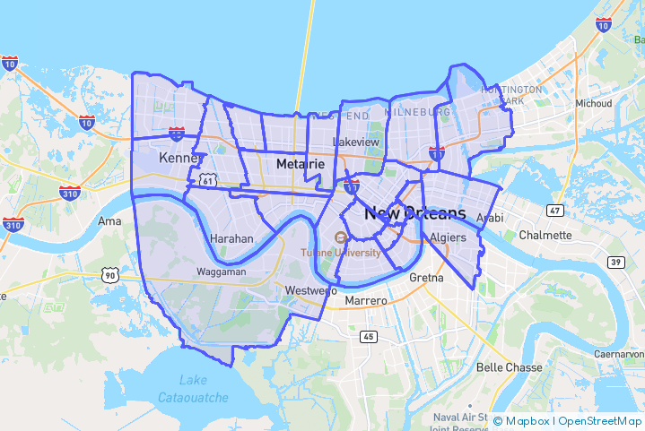 Service Area Map