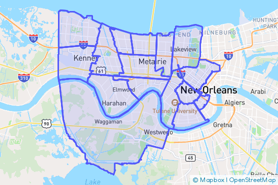 Service Area Map