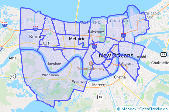 Service Area Map