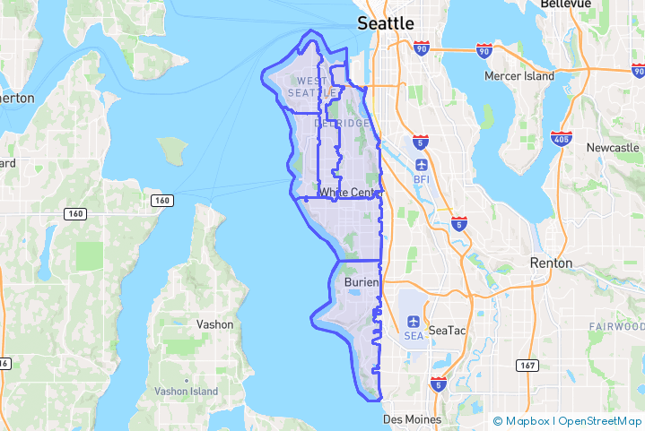 Service Area Map