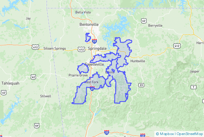 Service Area Map