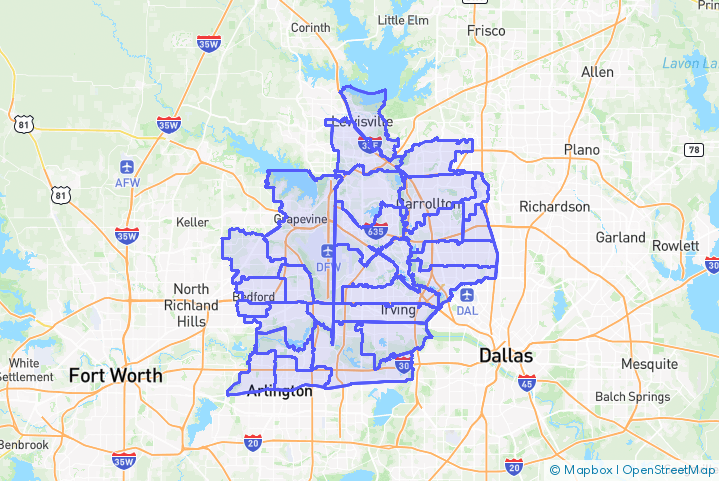 Service Area Map