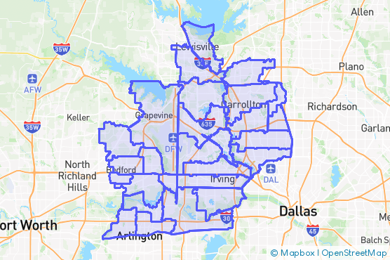 Service Area Map