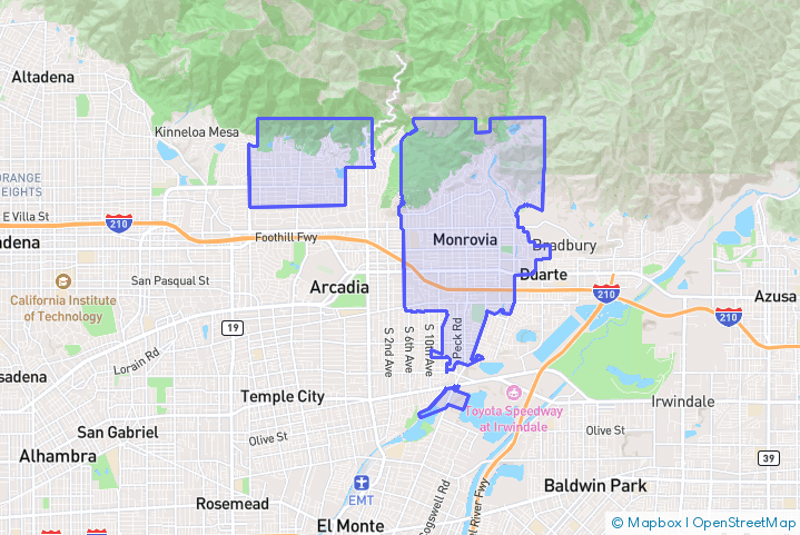 Service Area Map