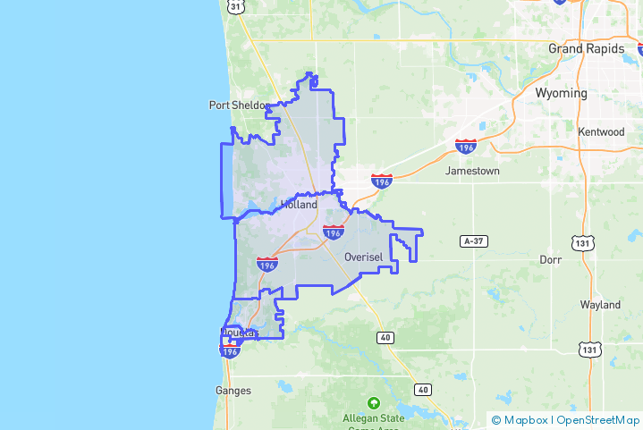 Service Area Map