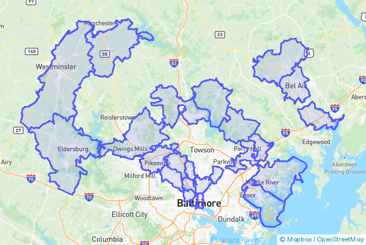 Service Area Map