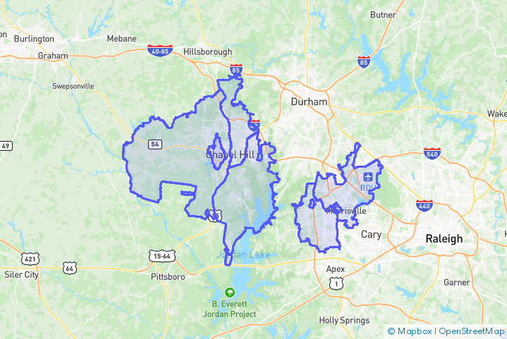 Service Area Map