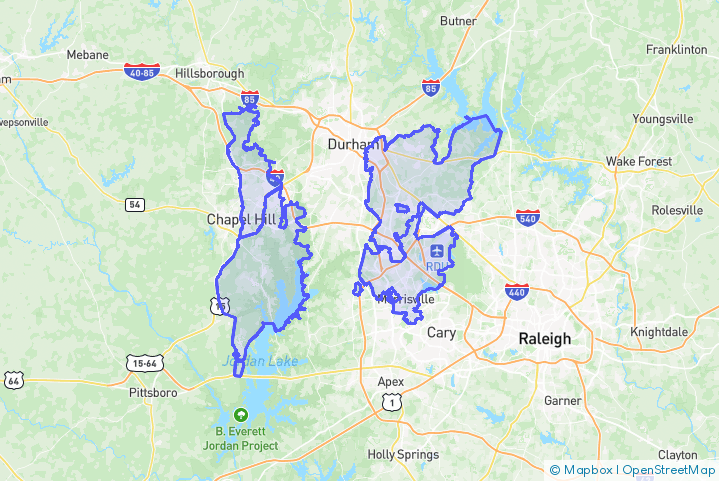 Service Area Map