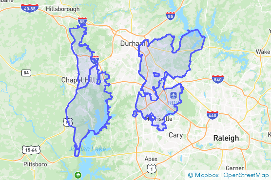 Service Area Map