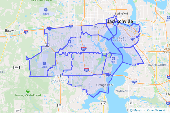 Service Area Map