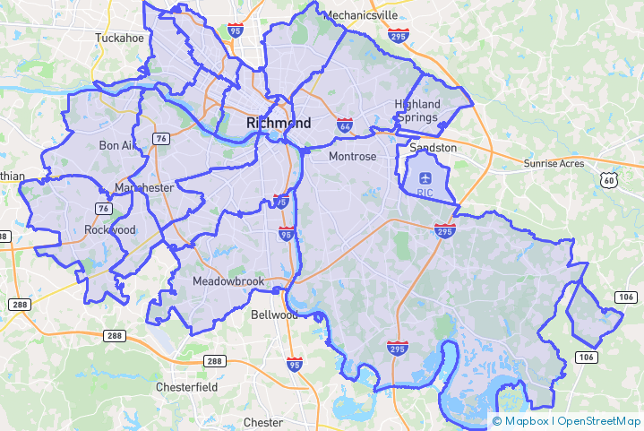 Service Area Map