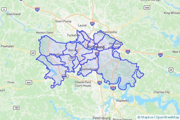 Service Area Map
