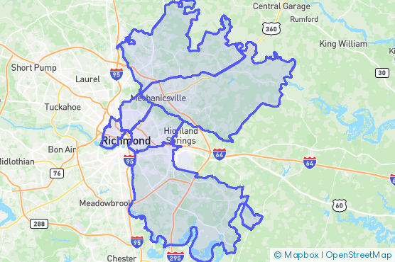 Service Area Map