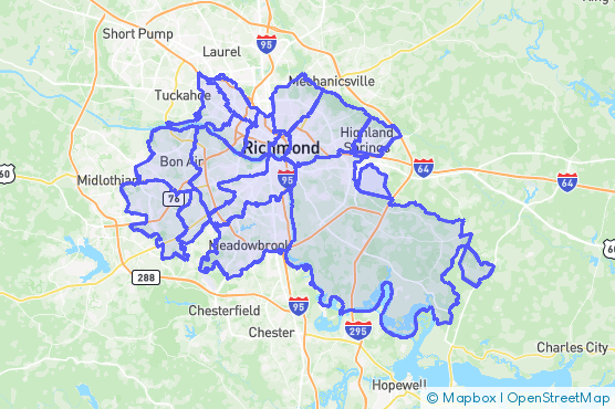 Service Area Map